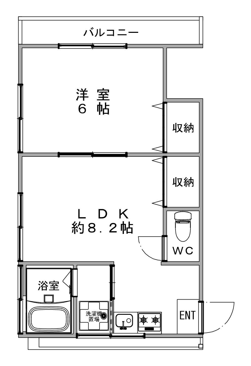 南千住第2宏和ハイツの間取り