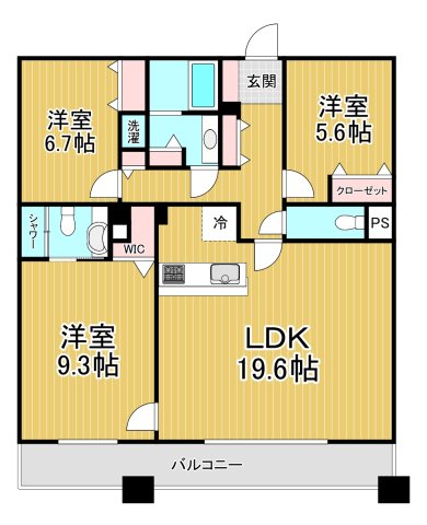 FUJIYAMA FLATSの間取り