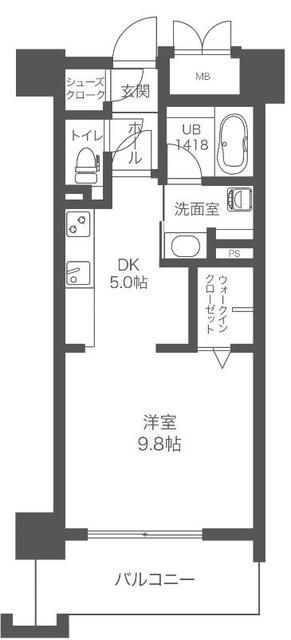 ウェルブライト博多ステーションの間取り