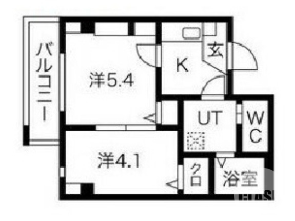 堺市堺区南安井町のマンションの間取り