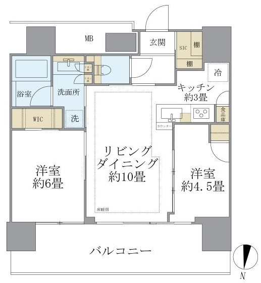 シティタワーズ板橋大山サウスタワーの間取り