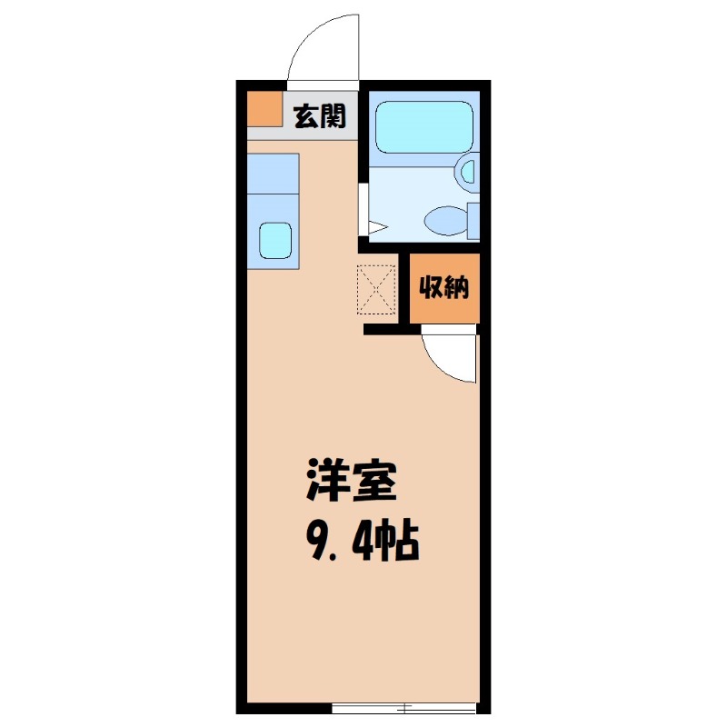 宇都宮市下川俣町のアパートの間取り