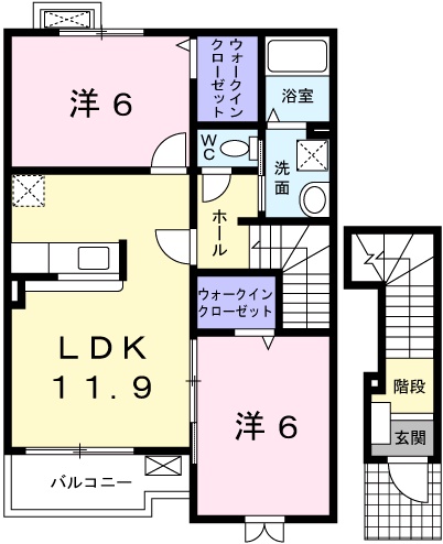 ラルジュ　フォンテーヌIIIの間取り