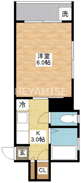 長崎市東山手町のマンションの間取り