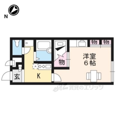 レオパレス五個荘の間取り