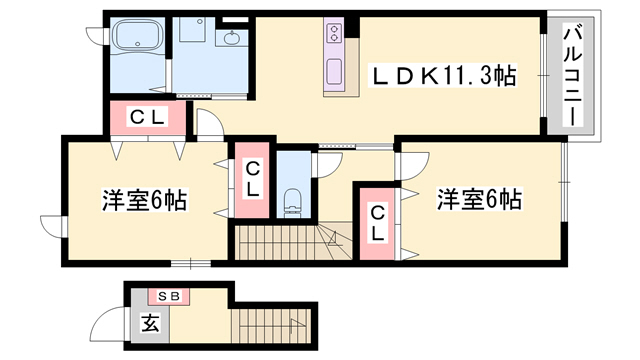 ブリランテ　トレの間取り