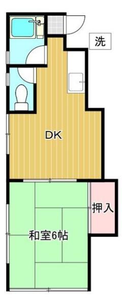 日野市程久保のアパートの間取り