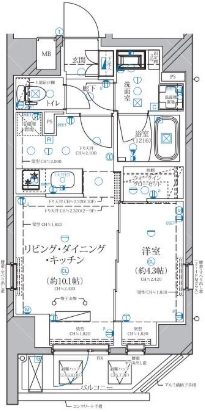 北区赤羽のマンションの間取り