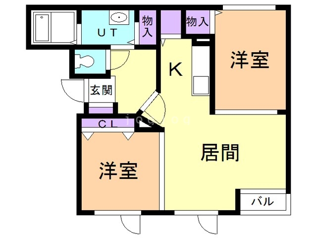 ドエルユカンボシ参番館の間取り