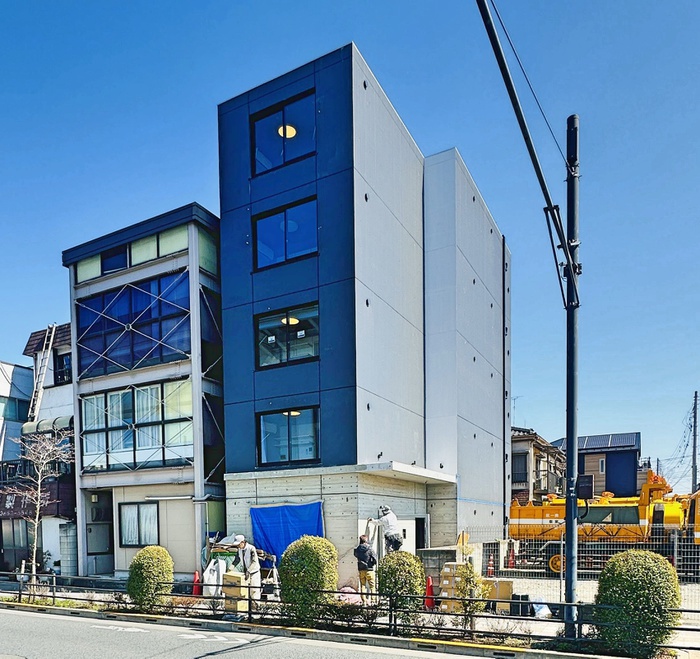 建物外観　建築中