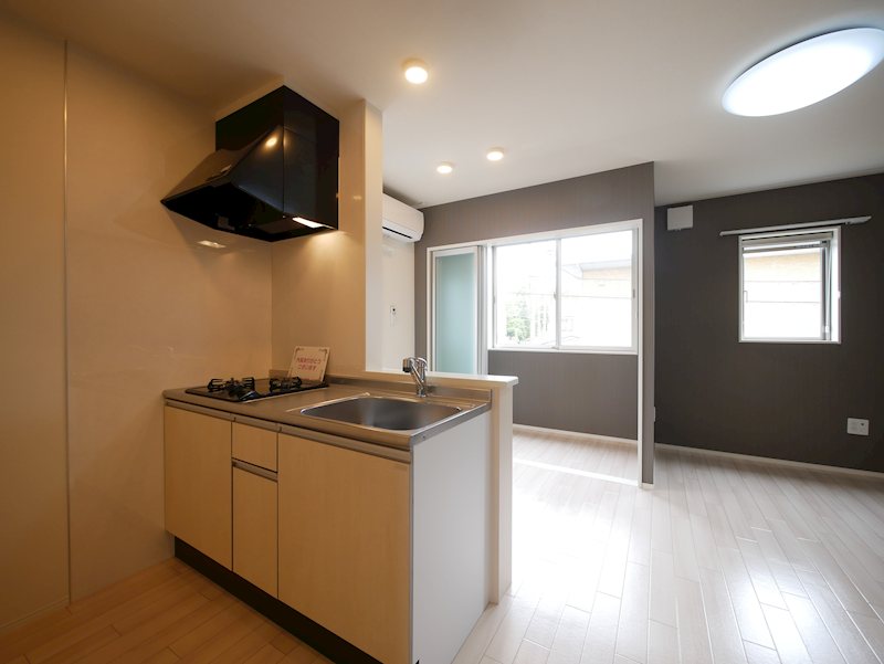 キッチン　システムキッチン（2口ガスコンロ）