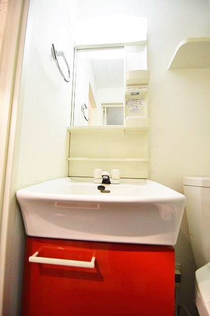 洗面設備　独立洗面台＊号室によってカラー配色違います