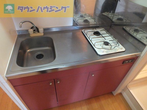 キッチン　2口ガスコンロ