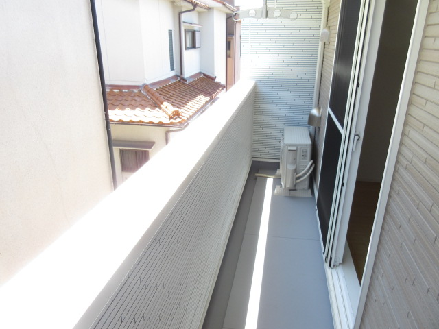 バルコニー　南向きです。