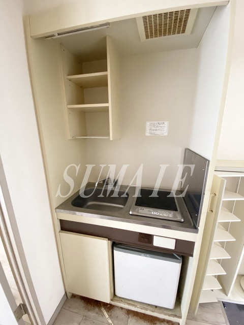 キッチン　冷蔵庫付きキッチン