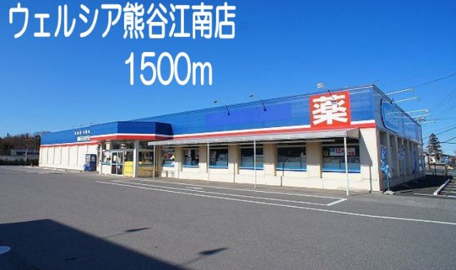 ドラックストア　ウェルシア熊谷江南店（ドラッグストア）まで1500m