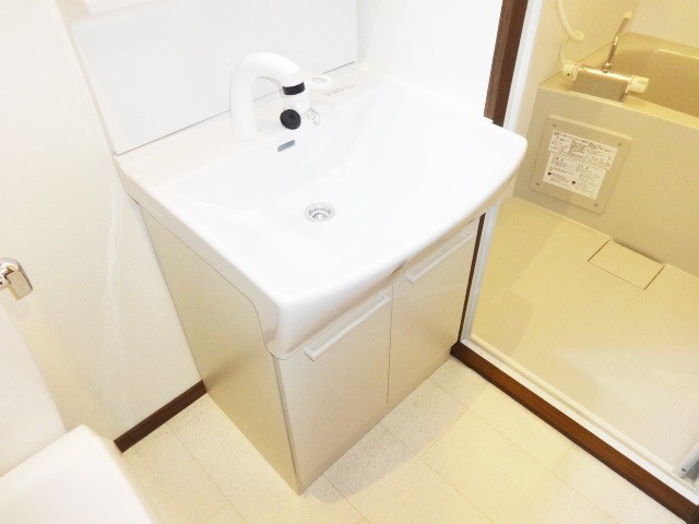 洗面設備　洗面所も綺麗でいい感じ！