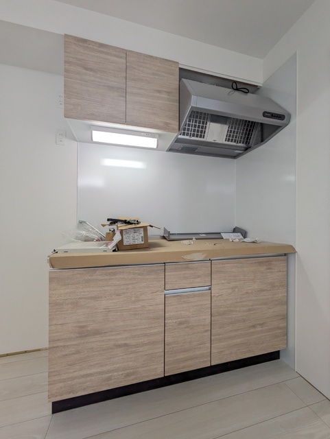 キッチン　建築中のため、一部仕様が異なる場合があります。