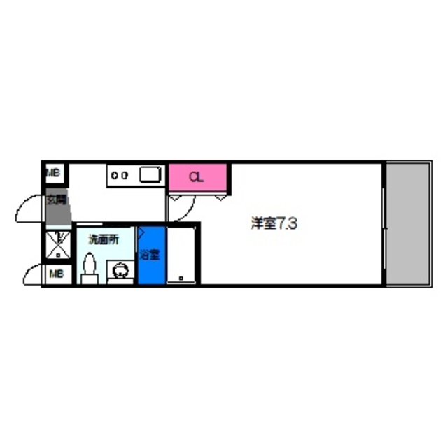 サムティ京橋Flussの間取り写真