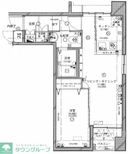 スカーラ武蔵小山の間取り写真