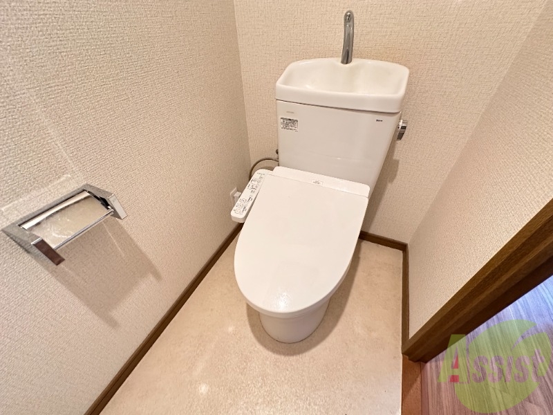 トイレ　温水洗浄月のトイレです