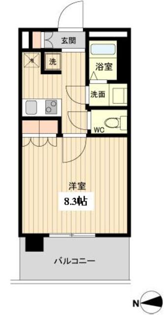 東京メトロ副都心線 東新宿駅 徒歩3分 10階建 築17年の間取り写真