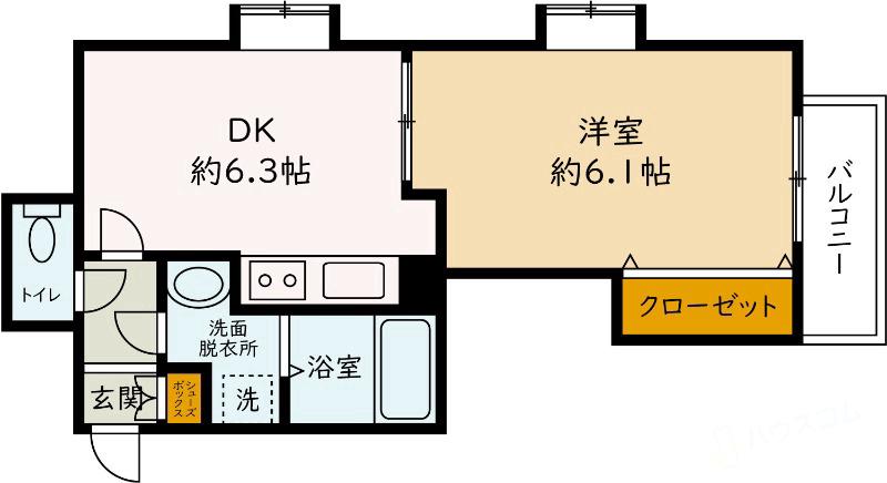 阪急宝塚線 庄内駅 徒歩8分 3階建 築22年の間取り写真