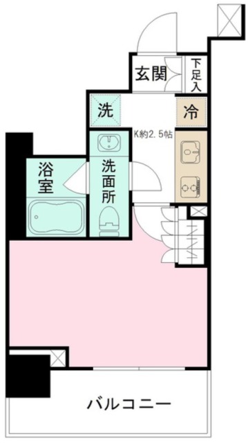 パークリュクス日本橋大伝馬町の間取り写真