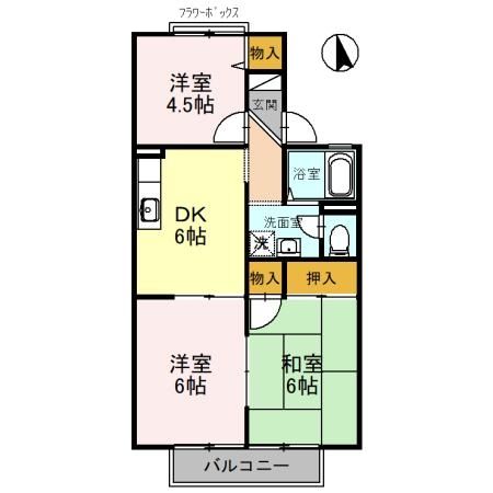 グレースハイム B棟の間取り写真