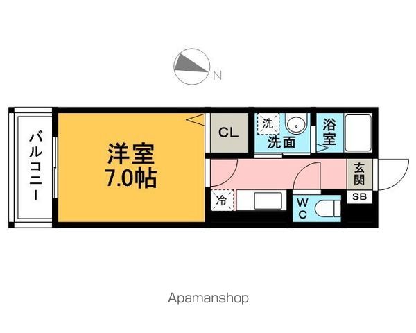 ＪＲ鹿児島本線 博多駅 徒歩13分 3階建 築21年の間取り写真
