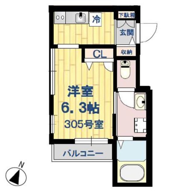 SOUTH高輪の間取り写真