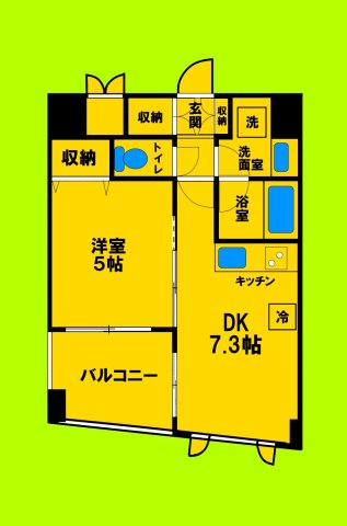 地下鉄御堂筋線 江坂駅 徒歩4分 9階建 築12年の間取り写真