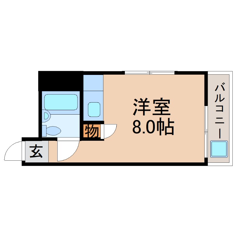 地下鉄鶴舞線 大須観音駅 徒歩10分 12階建 築50年の間取り写真