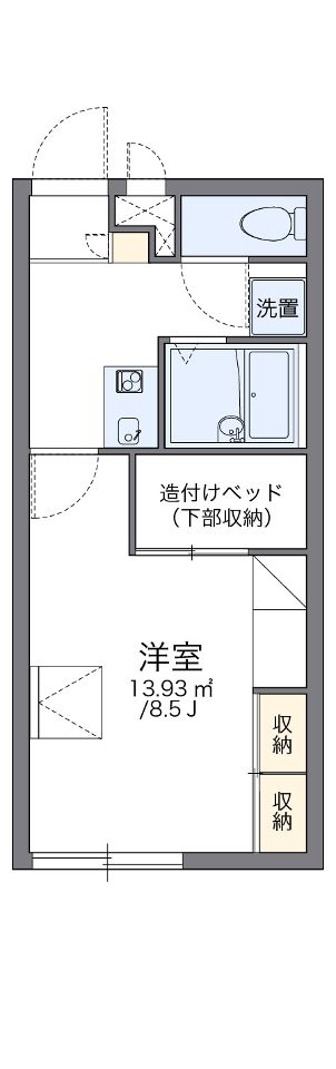 レオパレス柳堀町の間取り写真