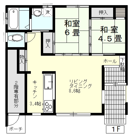 臼井戸建の間取り写真