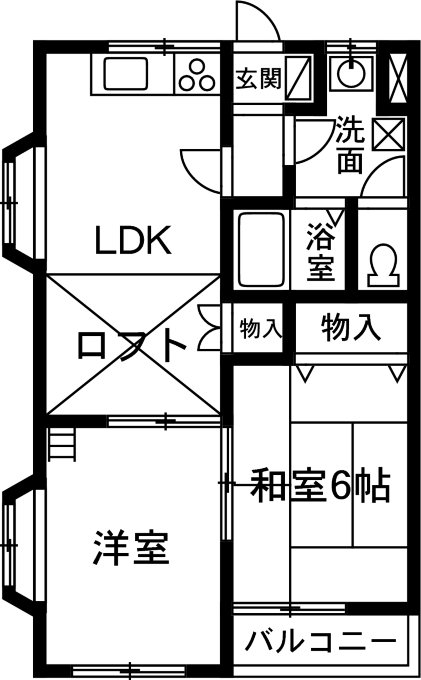 グリーンパレス今井A棟の間取り