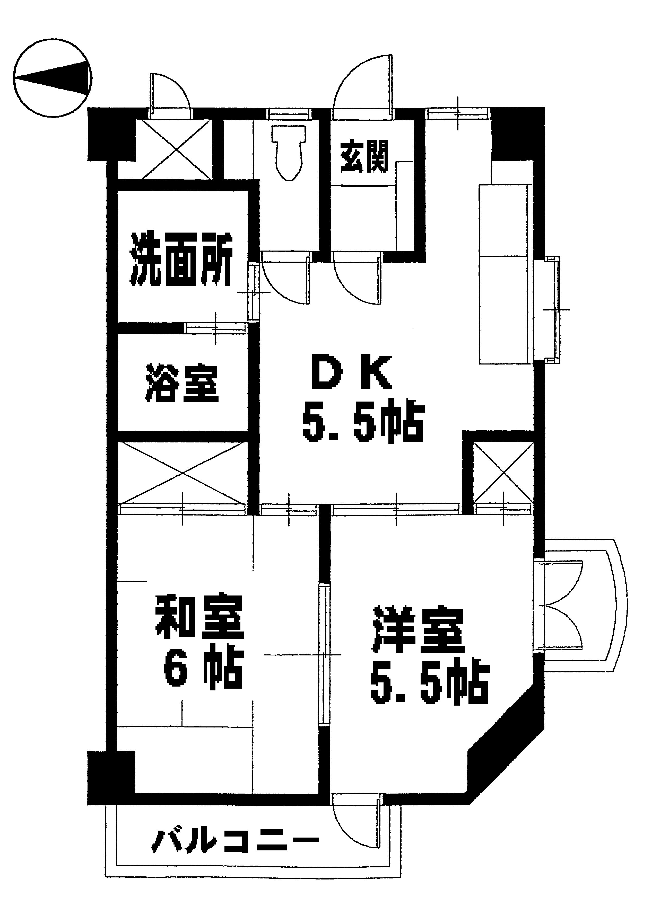 下田ハイツの間取り