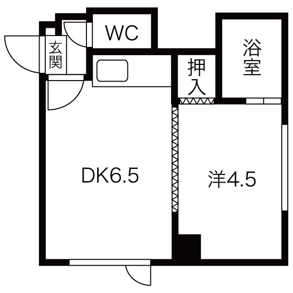 フリーコートFの間取り