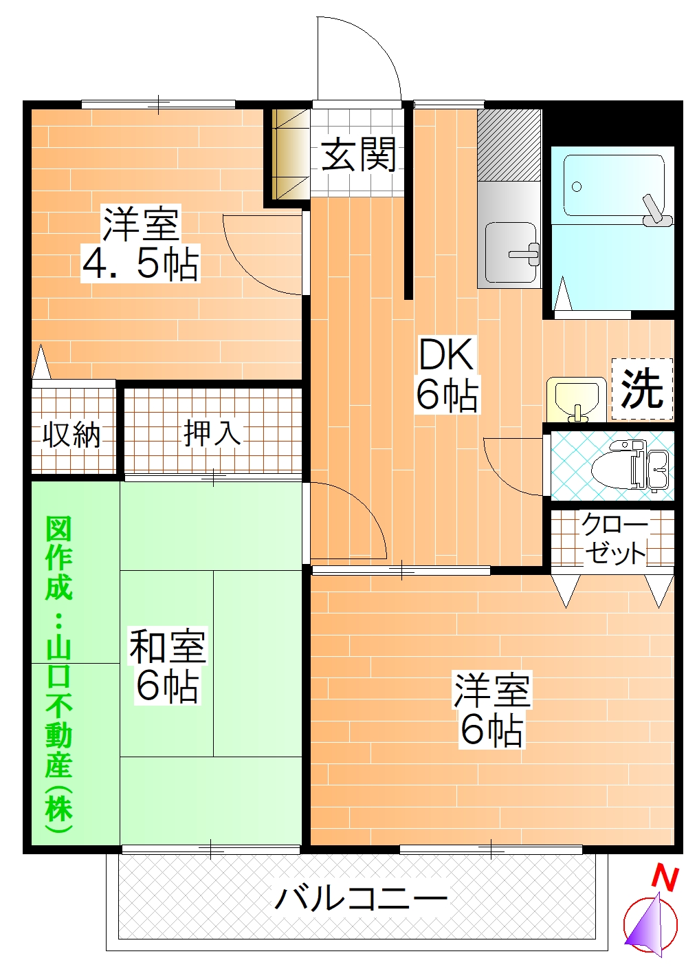 クレストコートＡ棟の間取り