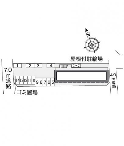 【レオパレスラ　メールの駐車場】