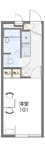 宇都宮市桜のアパートの間取り