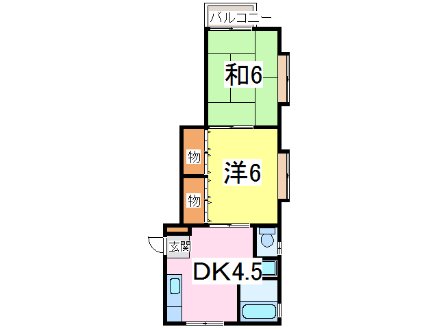 ハイムシミズの間取り