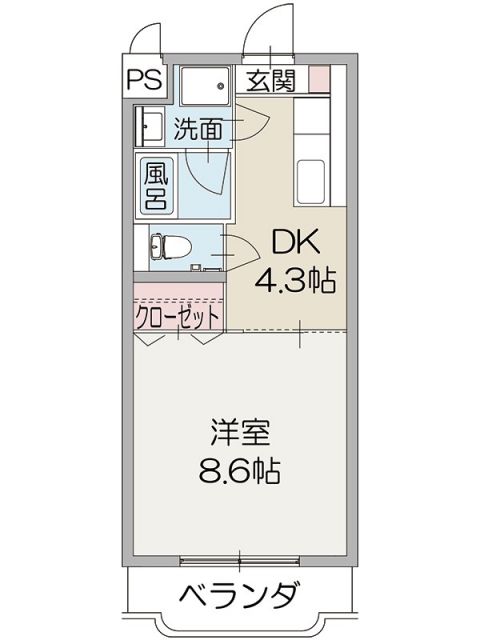 沼津市大岡のマンションの間取り