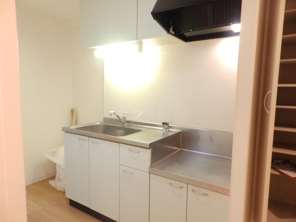 キッチン　2口ガスコンロ置けます