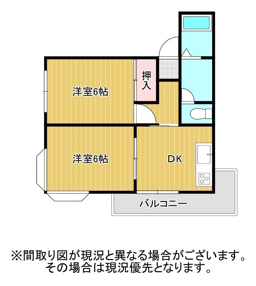 コーポラス堀川の間取り