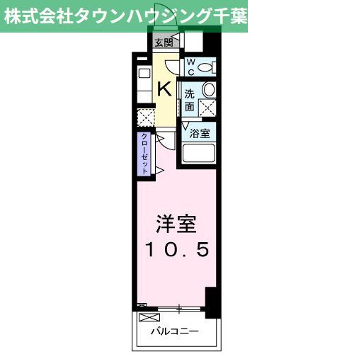 千葉市中央区問屋町のマンションの間取り