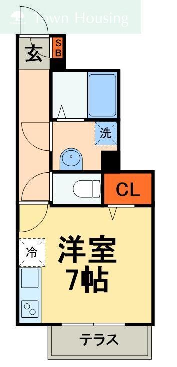 船橋市前原西のアパートの間取り