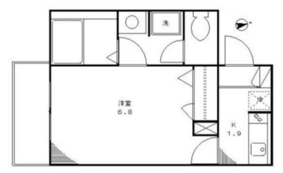 八王子市元横山町のマンションの間取り