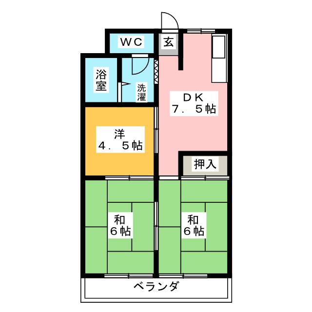 シンガイハイツの間取り