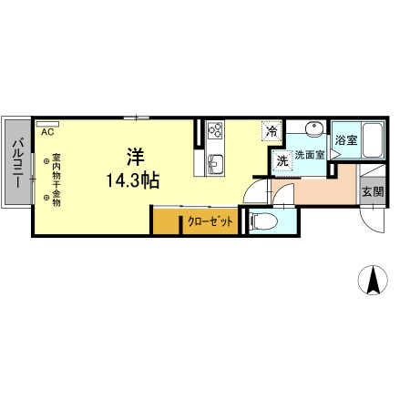 Ｒｉｑｕｅｚａ竜田町（リクイーザタツタマチ）の間取り